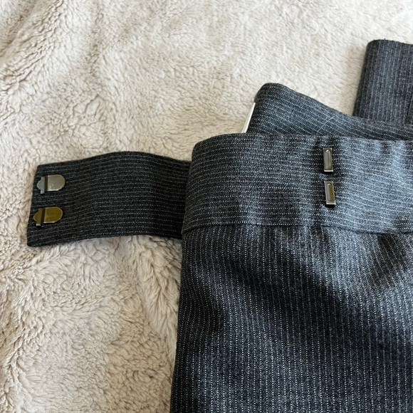 Laundry by Shelli Segal Gray Pin Stripe Bootcut Wide Leg Dress Pants Slacks-Sz 8 - Picture 5 of 10